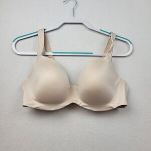 Soma Stunning Support Smooth Balconette Bra Underwire Beige Size 36 D Back Close